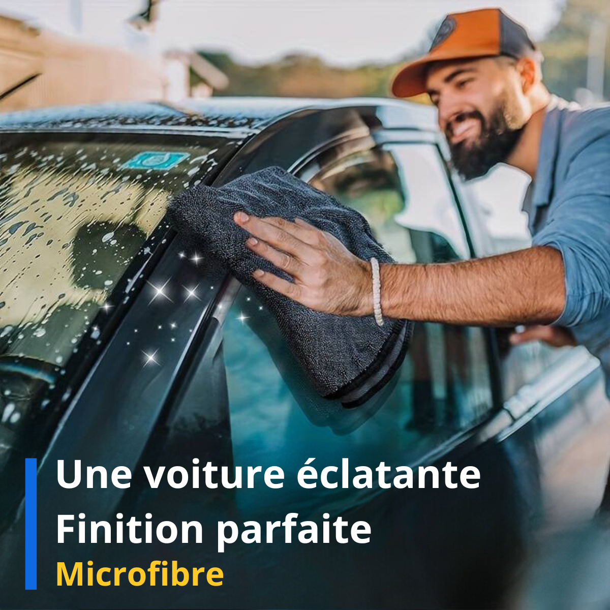 Chiffon microfibre de nettoyage plastique et cuir pour votre voiture - Lavéo